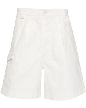 Fursac Canvas Bermuda Shorts - White