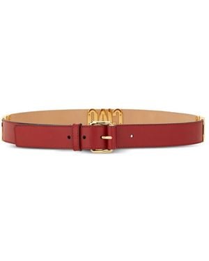 Moschino Leather Belt - White