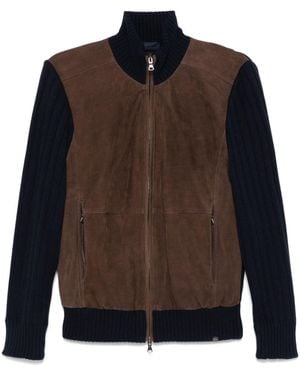 Paul & Shark Jacke mit Wildledereinsätzen - Braun