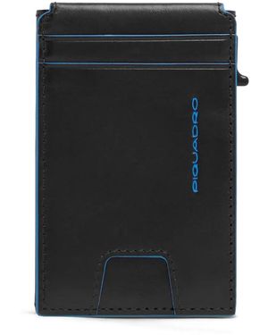 Piquadro Leather Card Holder - Black