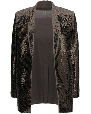 Rick Owens Embroidered Concordian Jacket - Black