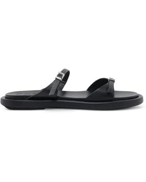 Poeve Laila Buckle-Detail Sandals - Black