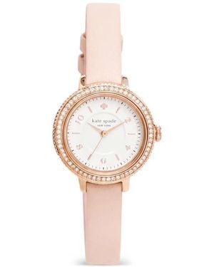 Kate Spade Reloj Morningside De 26 Mm Con Detalles De Cristal - Blanco