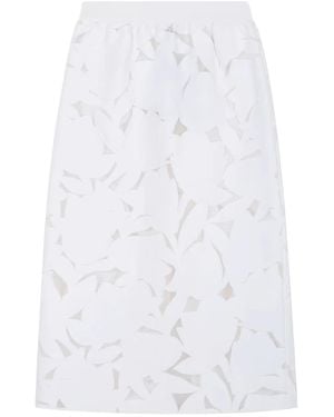 Tibi Gonna A Fiori - Bianco