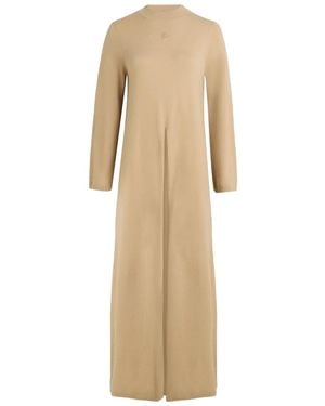 KARL LAGERFELD Front-Slit Knitted Top - Natural