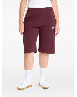 Nike Side-Stripe Shorts - Red