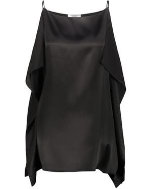 The Row Draped Camisole Top - Black