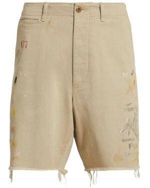 Polo Ralph Lauren Frayed-Hem Shorts - Natural