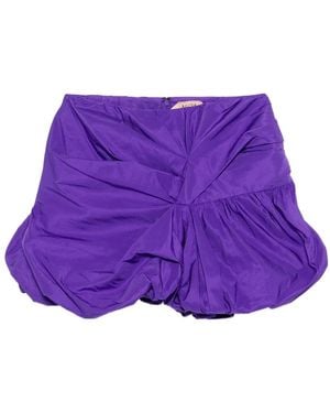 N°21 Bubble-Hem Skirt - Purple