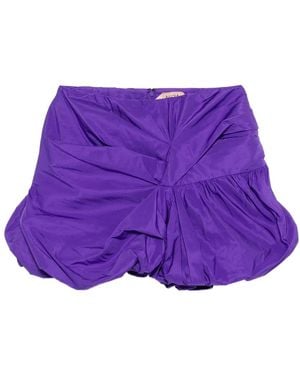 N°21 Bubble-Hem Skirt - Purple