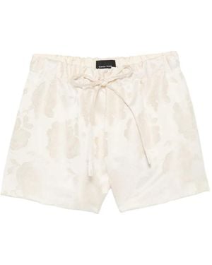 Simone Rocha Short À Taille Élastiquée - White