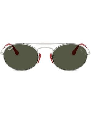 Ray-Ban Oval-Frame Sunglasses - Green