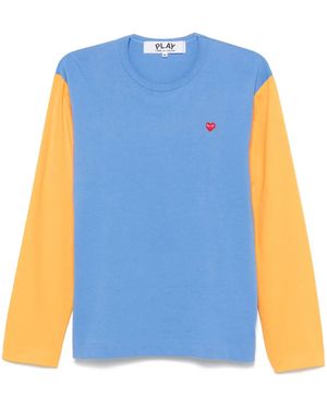 COMME DES GARÇONS PLAY Mini Heart-Patch T-Shirt - Blue