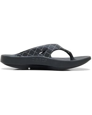 Undercover Grid-Print Sandals - White