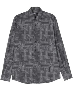 Karl Lagerfeld ロゴ シャツ - グレー