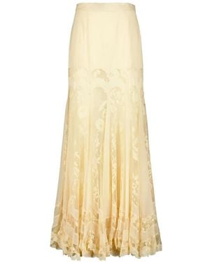 Zimmermann Valiant Paneled Maxi Skirt - Metallic