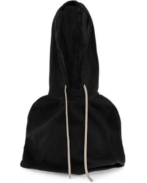 Rick Owens Kaptur Drawstring Hood - Black