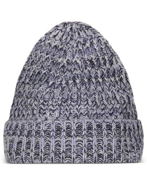 Malo Ribbed-Knit Cashmere Beanie Hat - Gray
