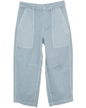 Roberto Collina Panelled Wide-Leg Trousers - Blue