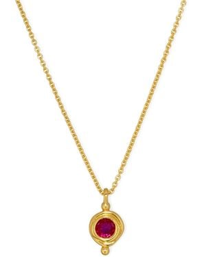 Ottoman Hands Collier Hydra À Pendentif En Labradorite - Métallisé