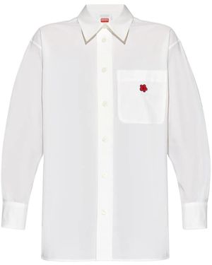 KENZO Boke Flower Cotton Shirt - White