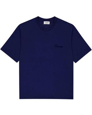Laneus コットン Tシャツ - ブルー