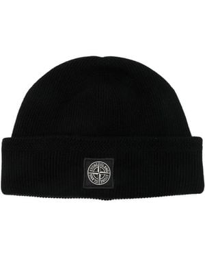 Stone Island コンパス ビーニー - ブラック
