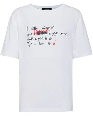 DSquared² T-Shirt mit Logo-Print - Weiß