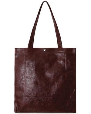 Lancaster Borsa Tote Effetto Stropicciato - Viola