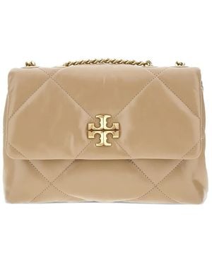 Tory Burch Quilted Chain Shoulder Bag - Natural