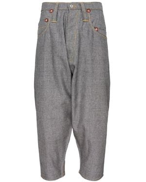Junya Watanabe X Levi's Chequered Trousers - Grey