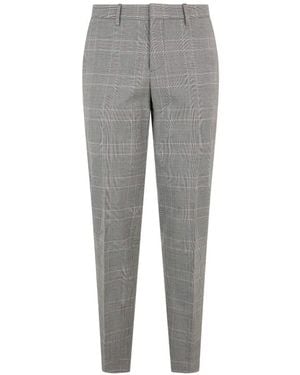 Moschino Houndstooth-Pattern Trousers - Grey