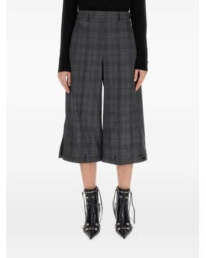 Balenciaga Deconstructed Checked Shorts - Black
