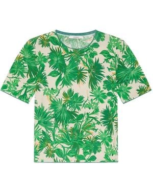 Maliparmi Round-Neck Printed T-Shirt - Green