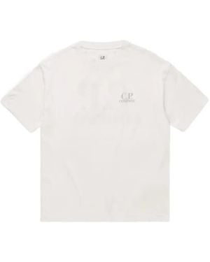 C.P. Company Logo-Print T-Shirt - White