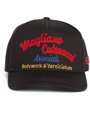DSquared² Vaquera Catenacci Baseball Cap - Red