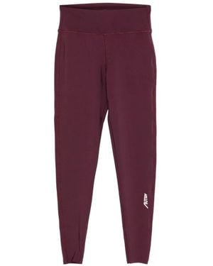Autry Logo-Print Leggings - Purple