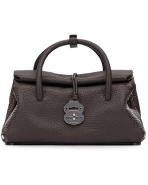Zanellato Stud-Embellished Leather Tote Bag - Black