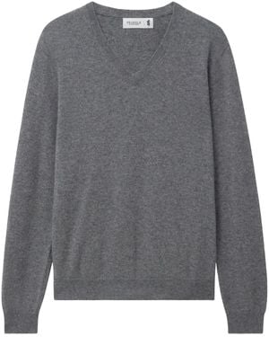 Pringle of Scotland Kaschmirpullover mit V-Ausschnitt - Grau
