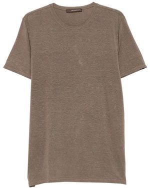 Jeordie's Marl-Effect T-Shirt - Brown