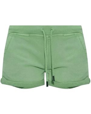 DSquared² Rolled-Hem Drawstring Shorts - Green