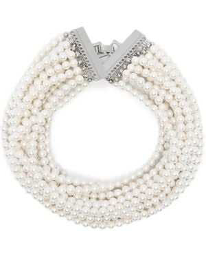Atu Body Couture Collar De Varias Vueltas Con Perla - Blanco