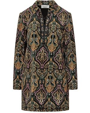 Ba&sh Vestido con motivo de cachemira - Gris