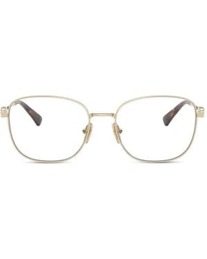 Vogue Eyewear Gafas Con Montura Geométrica Y Aplique De Cristal - Blanco