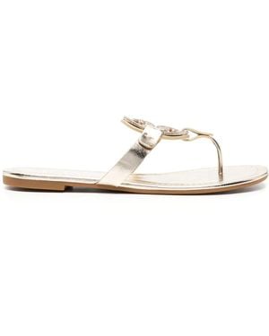 Tory Burch Miller Pave Slipper Shoes - White