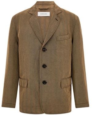 Ferragamo Single Breasted Blazer - Green