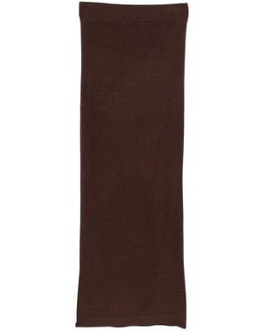 Entire studios Ribbed Midi Skirt - Brown