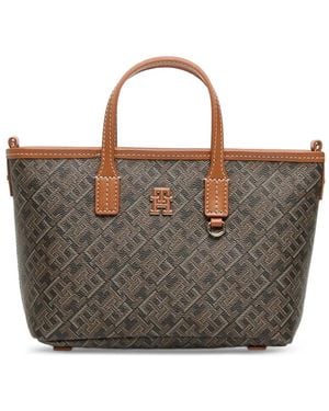 Tommy Hilfiger Monoplay Tote Bag - Brown