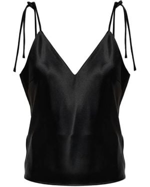 By Malene Birger Pasca Tie-Fastening Top - Black