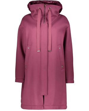 Herno Jacke Mit Reißverschluss Und Druckknopfverschluss - Lila